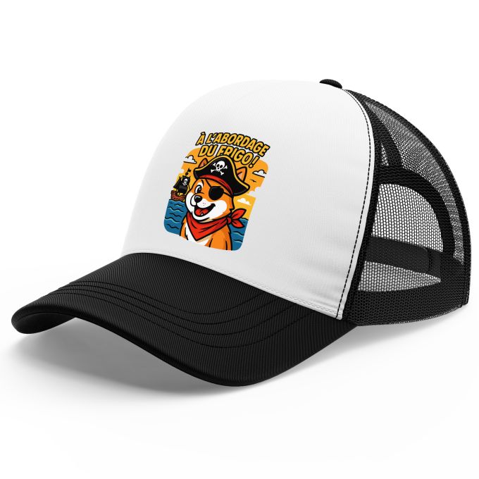 Casquette Trucker avec filet (idéal pour l'été) de qualité supérieure (matériau de personnalisation haut de gamme, imprimé en France)