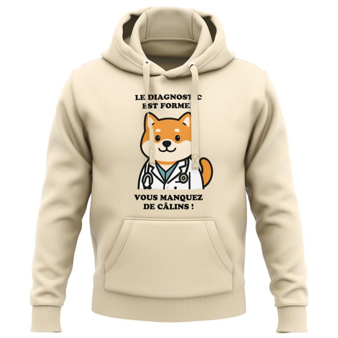 Sweat-Shirt à Capuche DELUXE de qualité supérieure (matériau de personnalisation haut de gamme, imprimé en France)